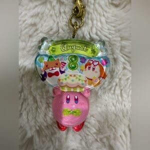 Kirby puff clear keychain “August”